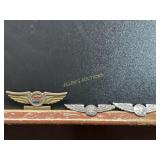 3 SETS OF AIRLINE WINGS CENTER SET IS STERLING