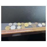 14 FOREIGN COINS