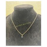 14KT GOLD NECKLACE WITH CHARM