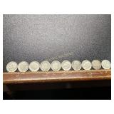 10 SILVER DIMES