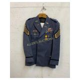 EARLY MILITï¿½RY UNIFORM WITH SERVICE MEDALS