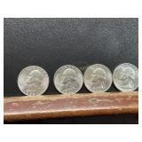 4 UNCIRCULATED 1959 SILVER QUARTERS