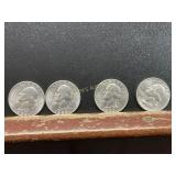 4 UNCIRCULATED 1959 SILVER QUARTERS