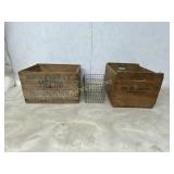 CRATES WOODEN AND  METAL
