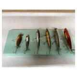6 EARLY FISHING LURES