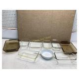 PYREX   GLASBAKE   FIRE KING ANCHOR HOCKING