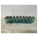 17 BLUE BALL JARS