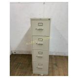 4 DRAWER METAL FILE CABINET