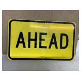 METAL AHEAD SIGN