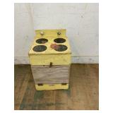 HAND CRAFTED CHILDS WOODEN STOVE