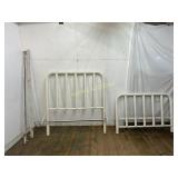 FULL SIZE IRON BED WITH RAILS