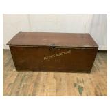 WOODEN STORAGE TRUNK
