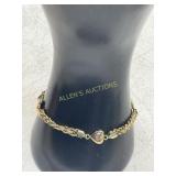 10 KT HEART BRACELET