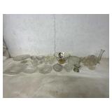 31 PIECES OF CUT GLASS