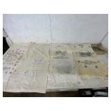 6 FLOUR SACKS  (SOME ARE ALBEMARLE FLOUR MILLS)