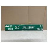 OLD SALISBURY ROAD METAL SIGN