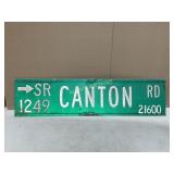 CANTON ROAD METAL SIGN