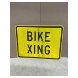 METAL BIKE XING SIGN