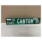 CANTON ROAD METAL SIGN