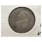 1827 SILVER LIBERTY CAP DIME