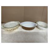 3 PYREX DISHES