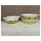 3 PYREX DISHES