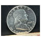 1963 SILVER FRANKLIN HALF DOLLAR