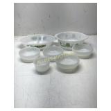 7 PIECES OF GLASBAKE WARE
