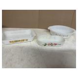 3 FIRE KING CASSEROLE DISHES