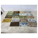 19 LICENSE PLATES