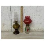 2 OIL LAMPS