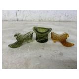 CUT GLASS SHOES AND HAT