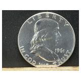 1961 SILVER FRANKLIN HALF DOLLAR