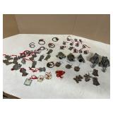 49 METAL CHRISTMAS DECORATIONS