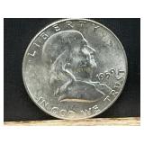 1959 SILVER FRANKLIN HALF DOLLAR