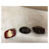 3 BELT BUCKLES