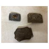 3 BELT BUCKLES
