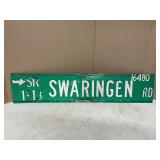 SWARINGEN RD METAL SIGN