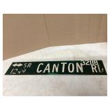 CANTON METAL SIGN