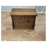 WOODEN BREAD BOX