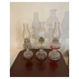 OIL LAMPS ONE WITH MARBLES