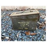 Metal Ammunition Box with Mixed Contents