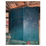 Blue Metal Storage Cabinet with Shelves