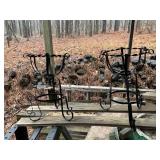 2 METAL PLANT STANDS