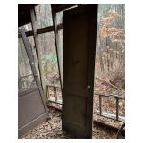 WOODEN DOOR WITH GLASS DOOR KNOB