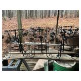 3 METAL PLANT STANDS