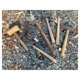 Collection of Seven Vintage Hammers and Mallets