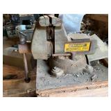 Workbench Contents Including Vise and Tools