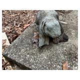 Concrete Sculpture of a Rabbit