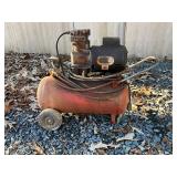 Portable Electric Air Compressor with Horizontal T